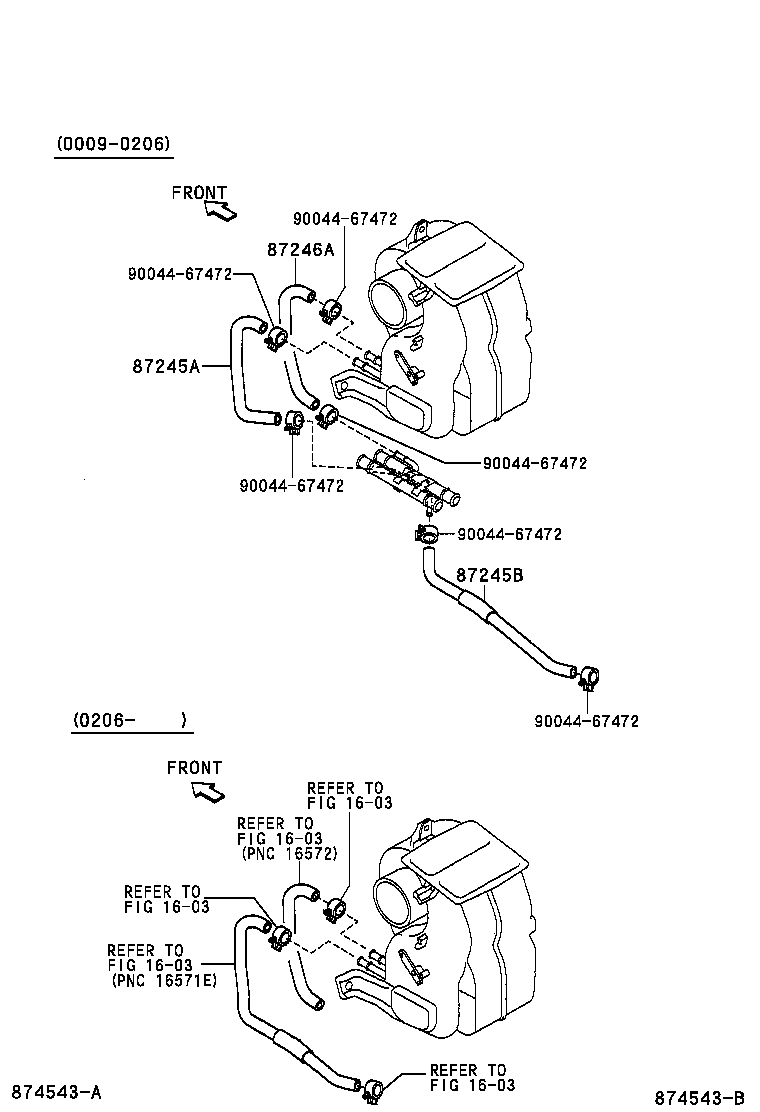 87245-97516 HOSE, HEATER WATER, OUTLET A product image