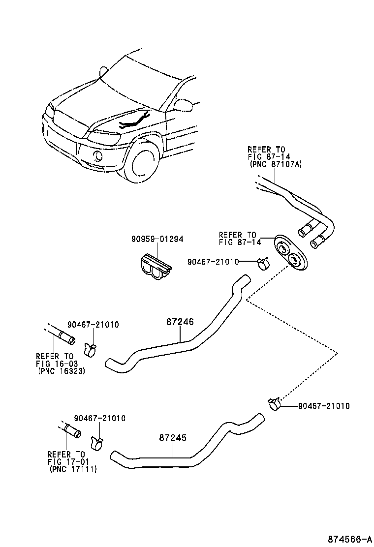 87245-48100 HOSE, HEATER WATER, INLET product image