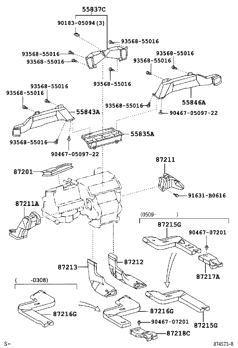 55904-48010 HOUSING SUB-ASSY, HEATER CONTROL product image