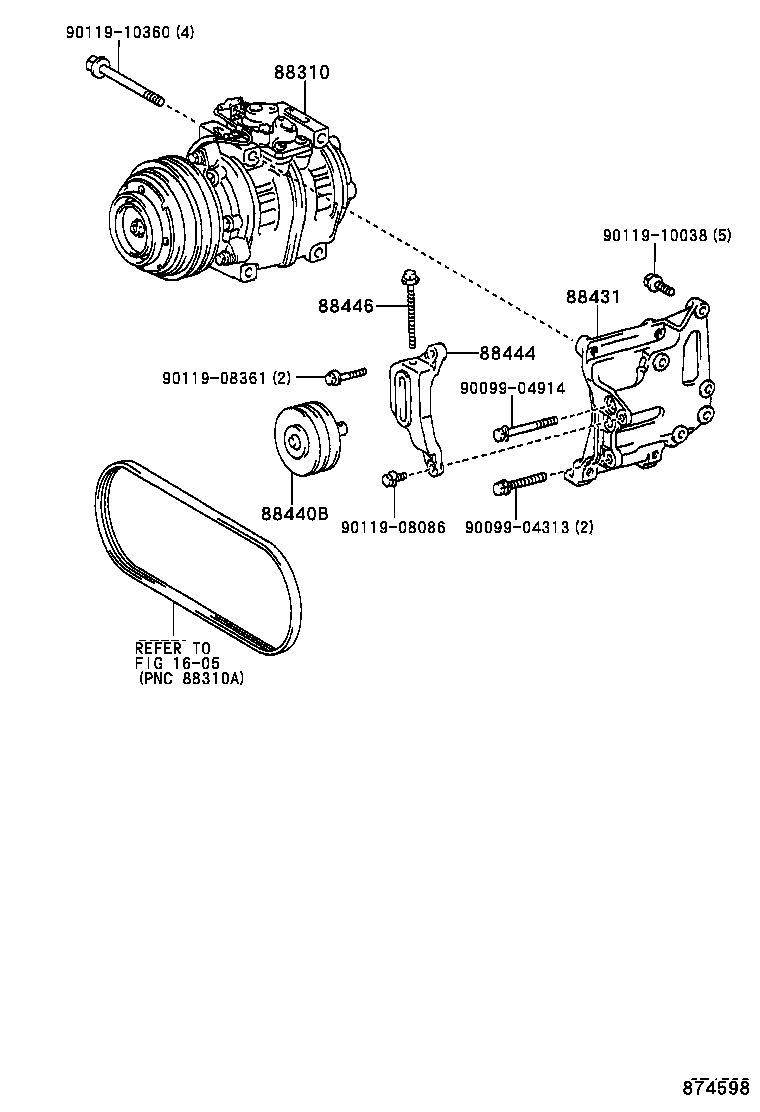 88310-3B030 COMPRESSOR ASSY, W/PULLEY product image