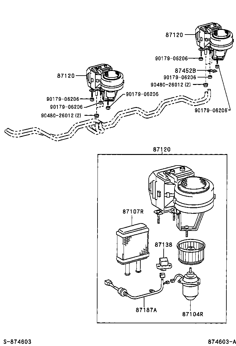 87174-36060 GUIDE, AIR HEATER product image