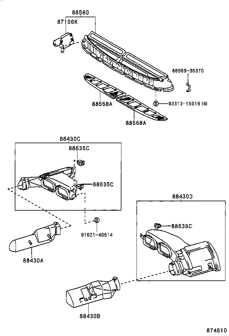 55907-36110 CABLE SUB-ASSY, WATER VALVE CONTROL product image