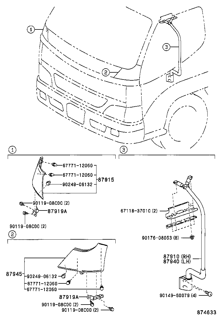 87915-37080 COVER, OUTER MIRROR, RH product image