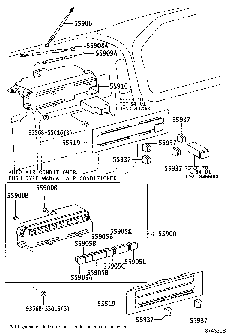 55519-37110 PLATE, HEATER CONTROL NAME product image