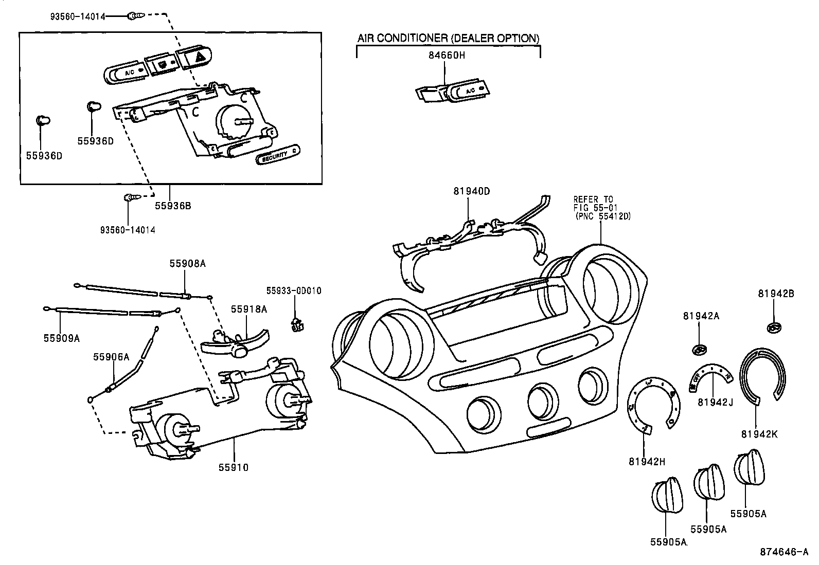 Toyota 55843-0D070 DUCT, HEATER TO REGISTER, NO.1