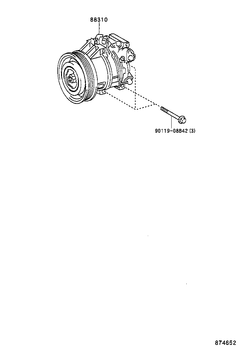 88605-52250 WIRE, COMPRESSOR product image