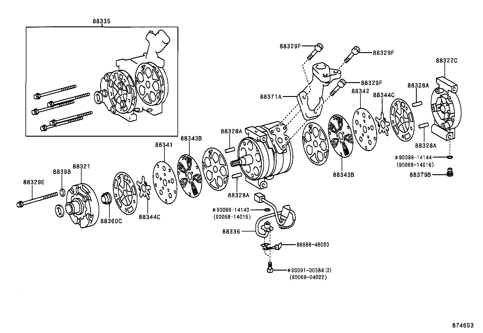 88688-2D770 BRACKET, COOLER product image