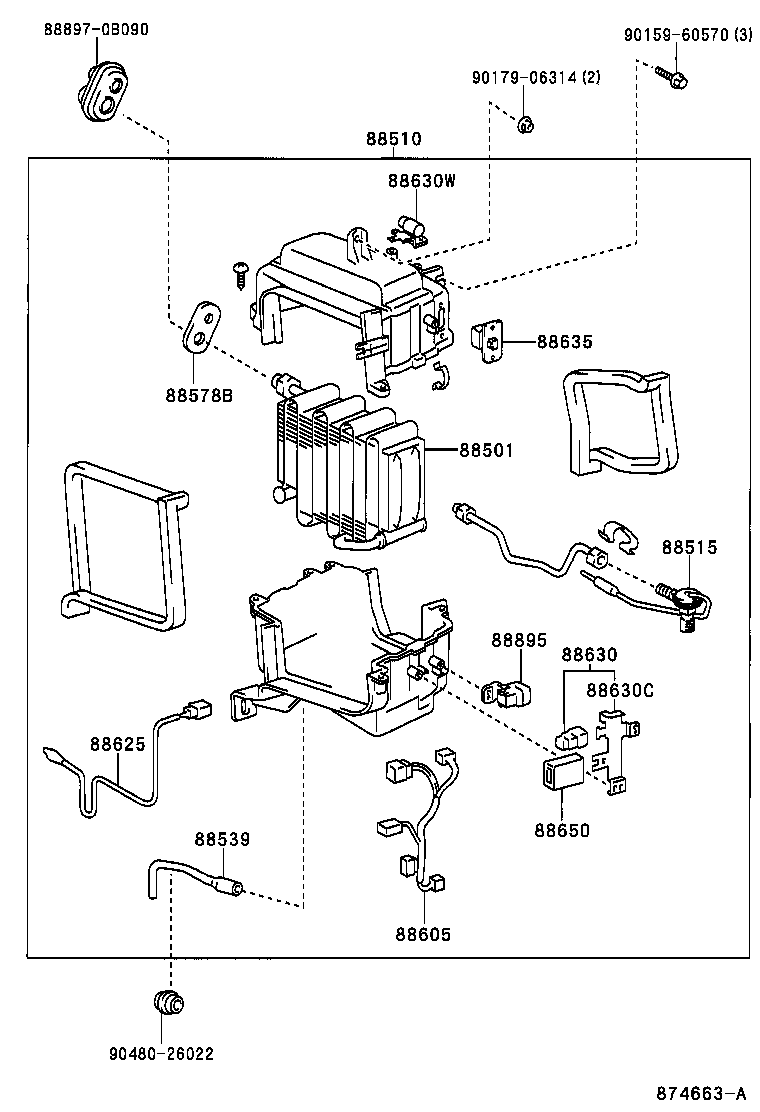 88515-0B010 VALVE, COOLER EXPANSION product image