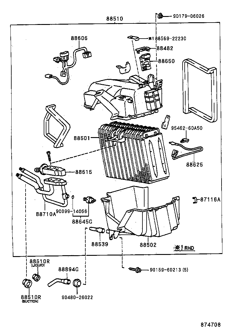 88510-89153 UNIT ASSY, COOLER product image