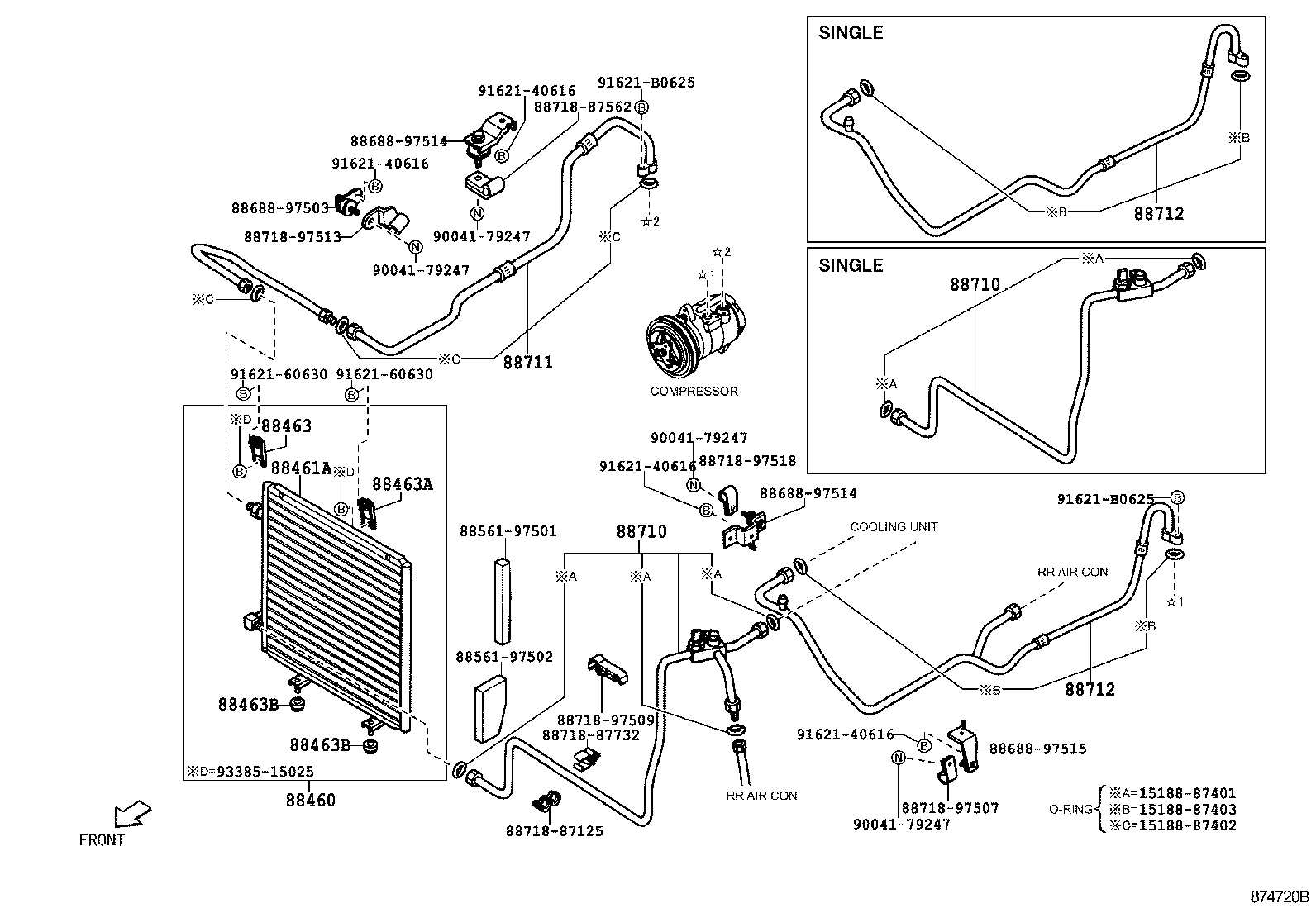 88461-97501 CORE, COOLER CONDENSER product image