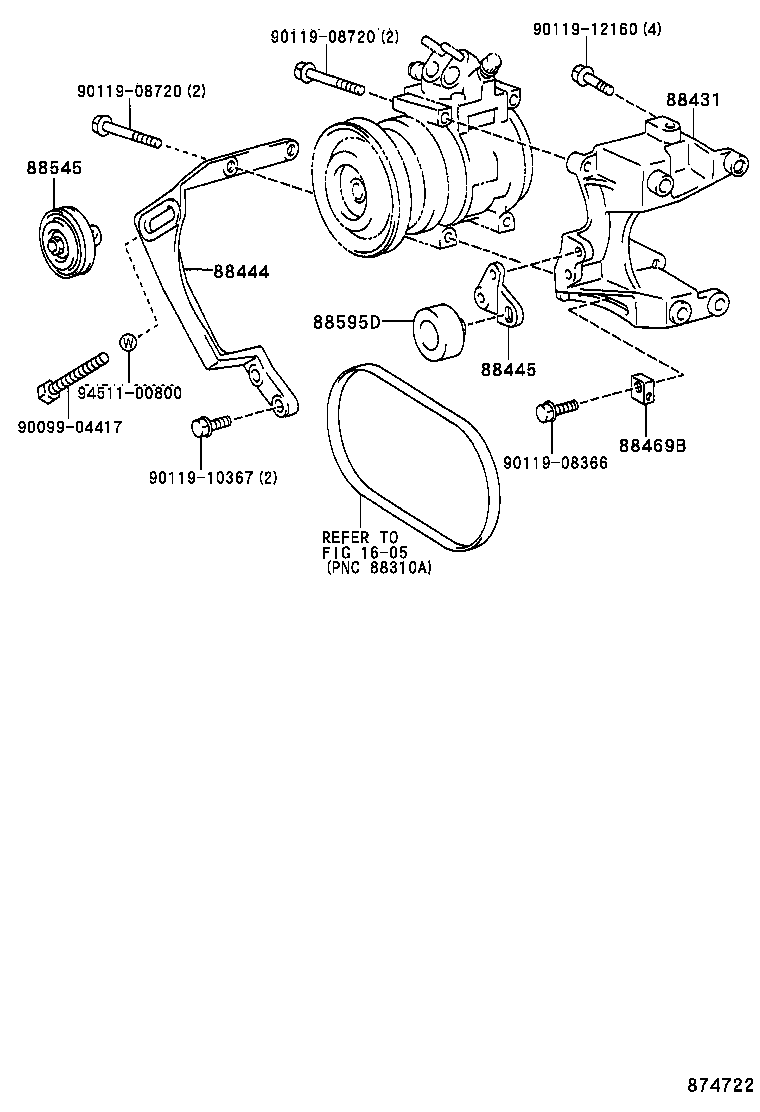 88412-3A040 ROTOR SUB-ASSY, MAGNET CLUTCH product image