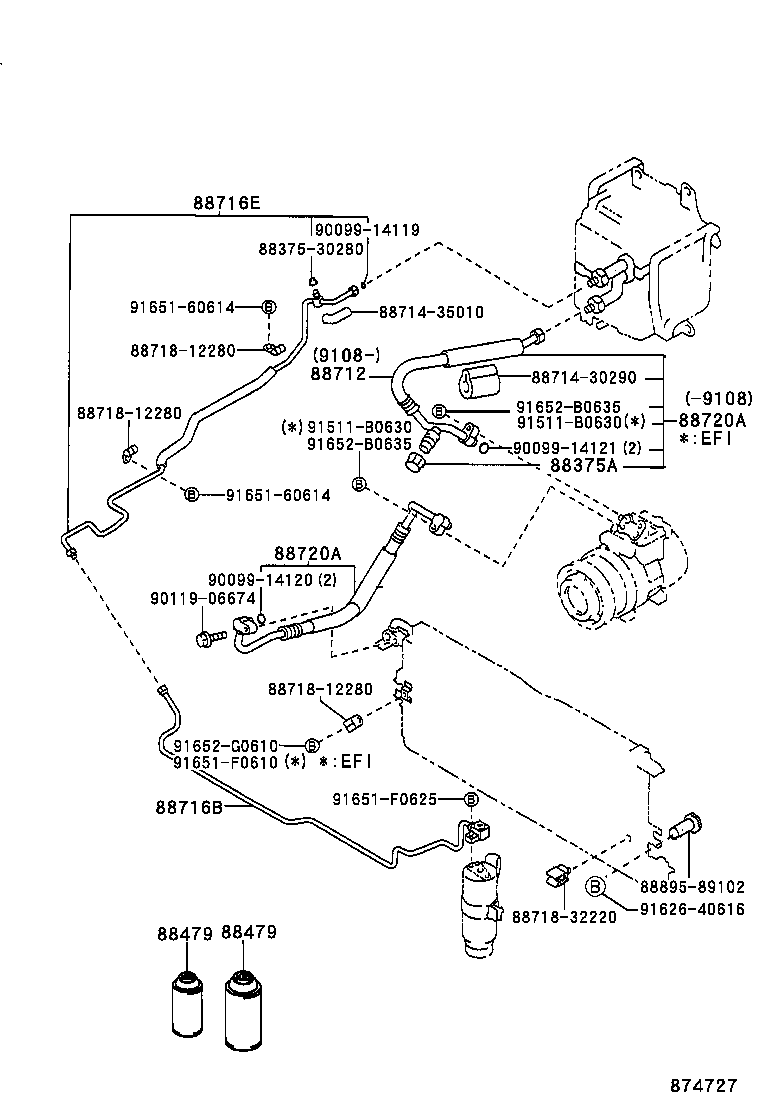 88720-89132 HOSE & ACCESSORY, AIR CONDITIONER product image