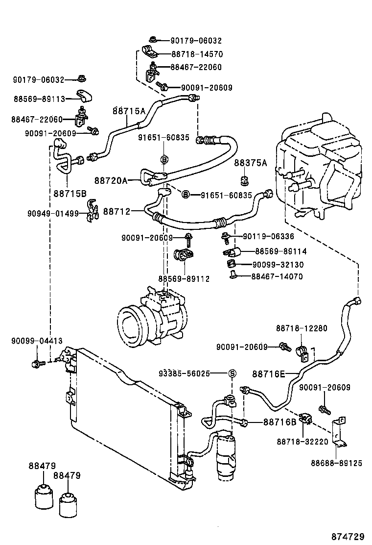 88720-89132 HOSE & ACCESSORY, AIR CONDITIONER product image