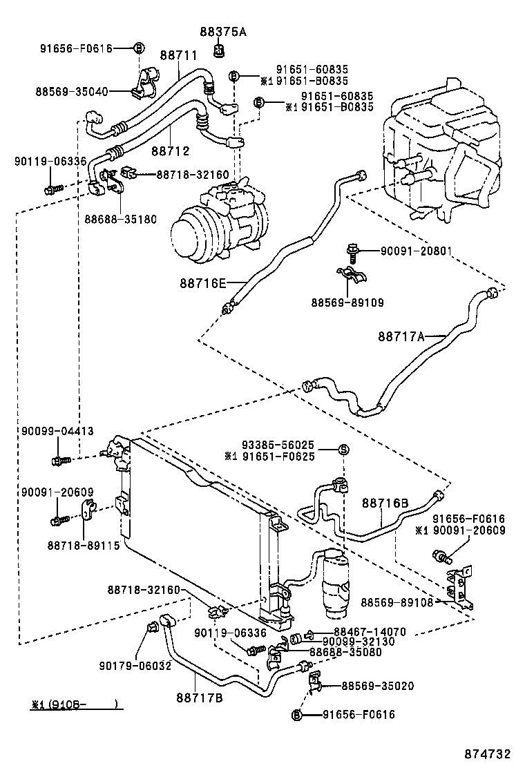 88720-89132 HOSE & ACCESSORY, AIR CONDITIONER product image