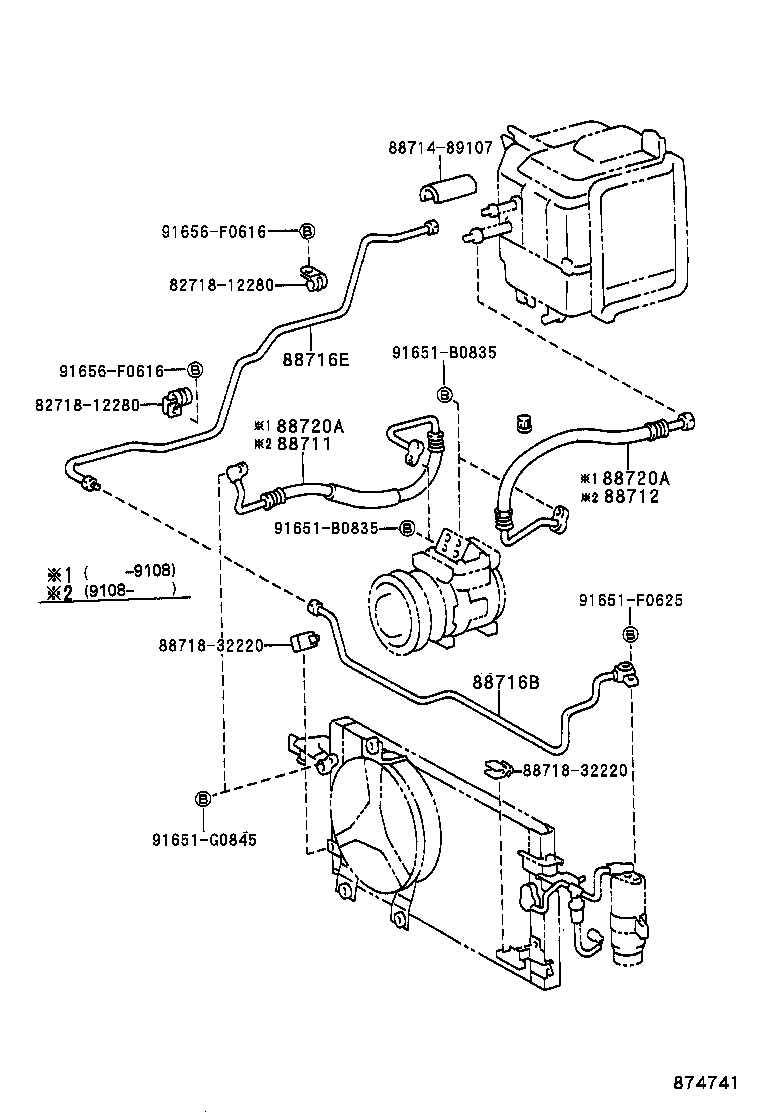 88720-89132 HOSE & ACCESSORY, AIR CONDITIONER product image