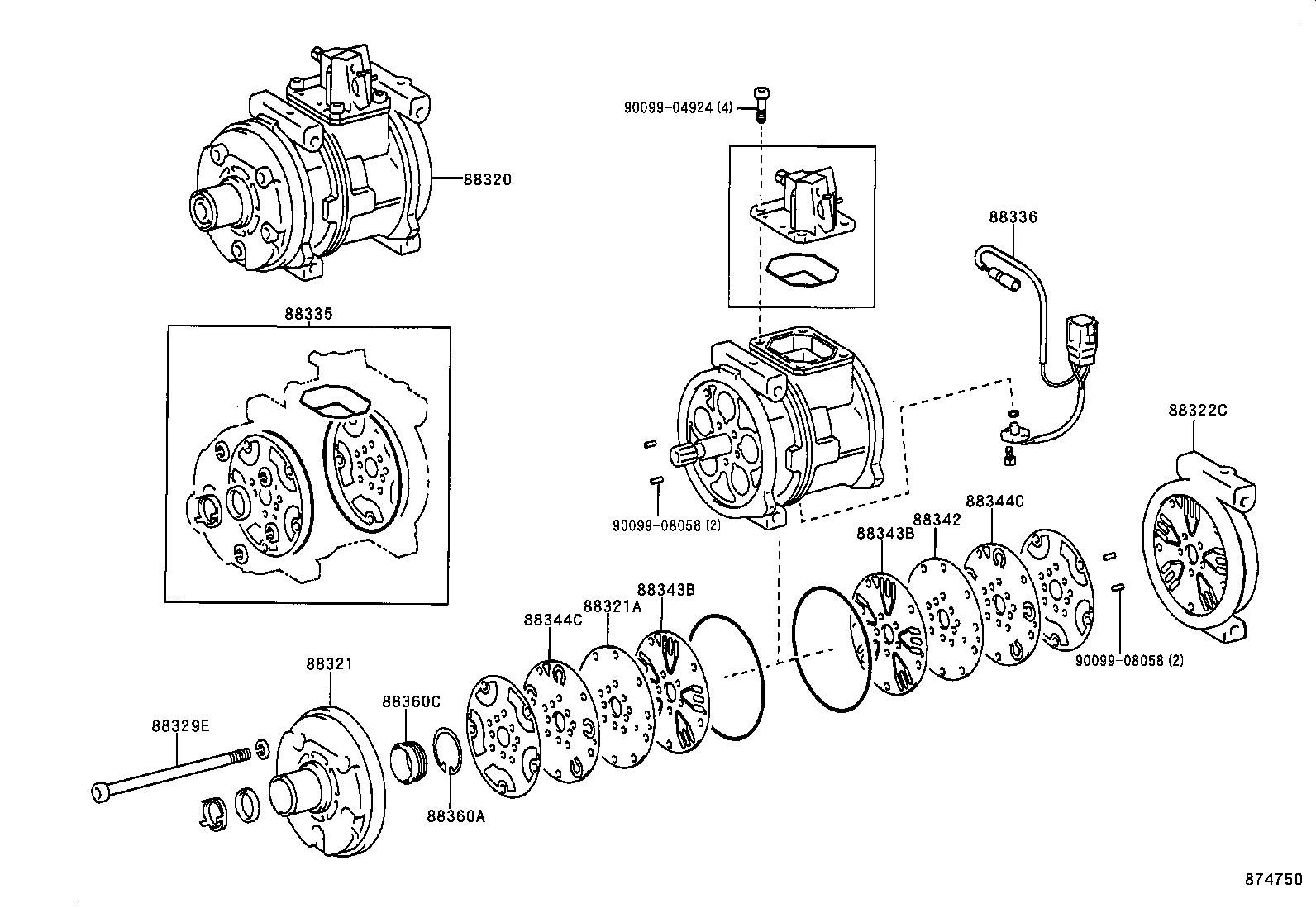 88320-02100 COMPRESSOR ASSY, COOLER product image