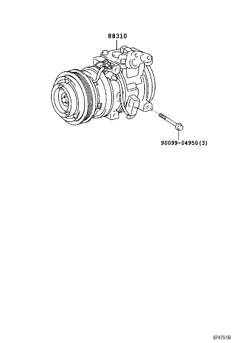 88320-02100 COMPRESSOR ASSY, COOLER product image