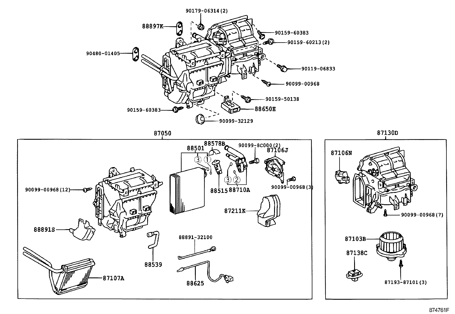87111-02010 CASE SUB-ASSY, COOLING UNIT product image