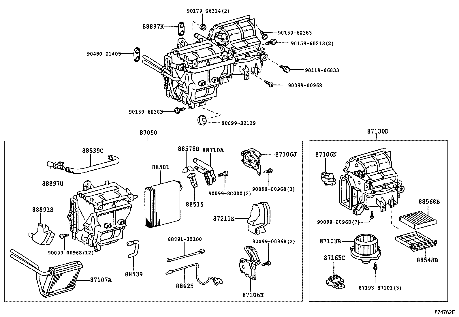 87111-02010 CASE SUB-ASSY, COOLING UNIT product image