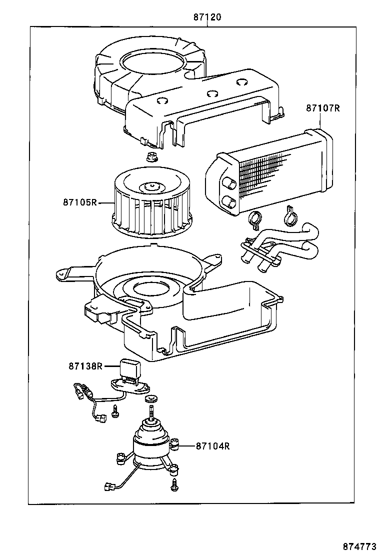87138-44040 RESISTOR, REAR HEATER BLOWER product image