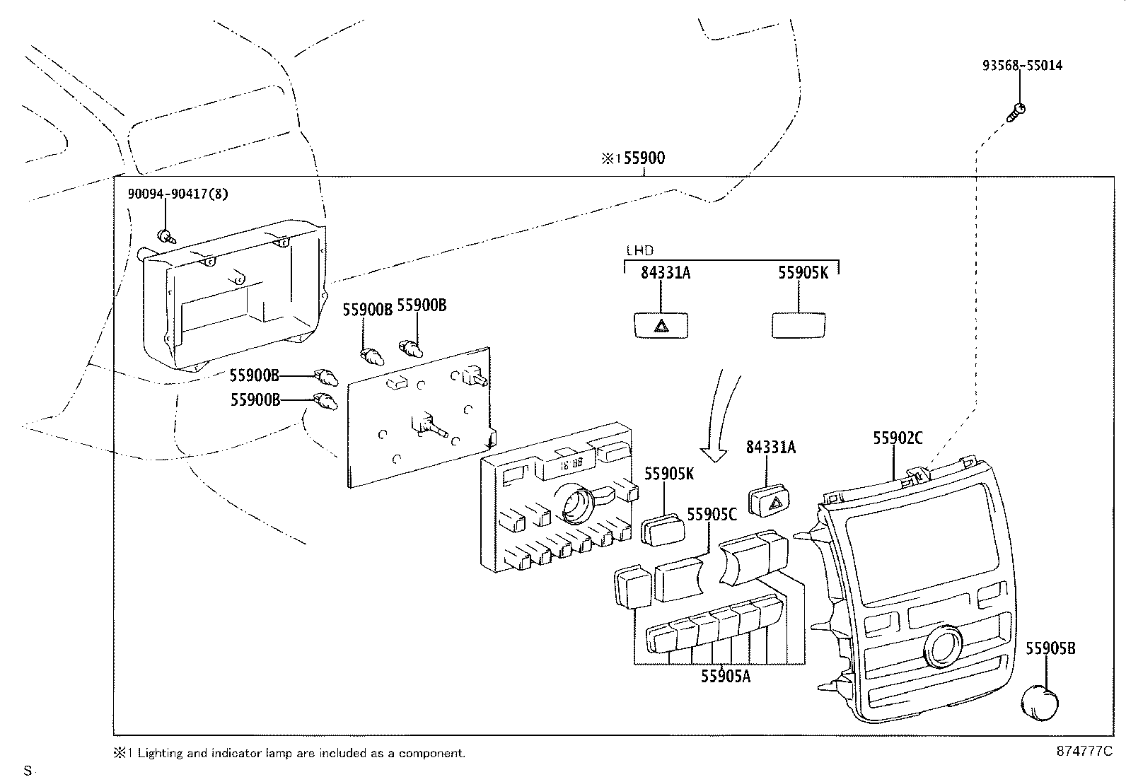 55880-44010 DUCT, HEATER TO REGISTER, NO.2 product image