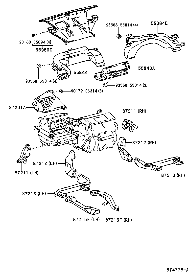 55900-44580 CONTROL ASSY, AIR CONDITIONER product image