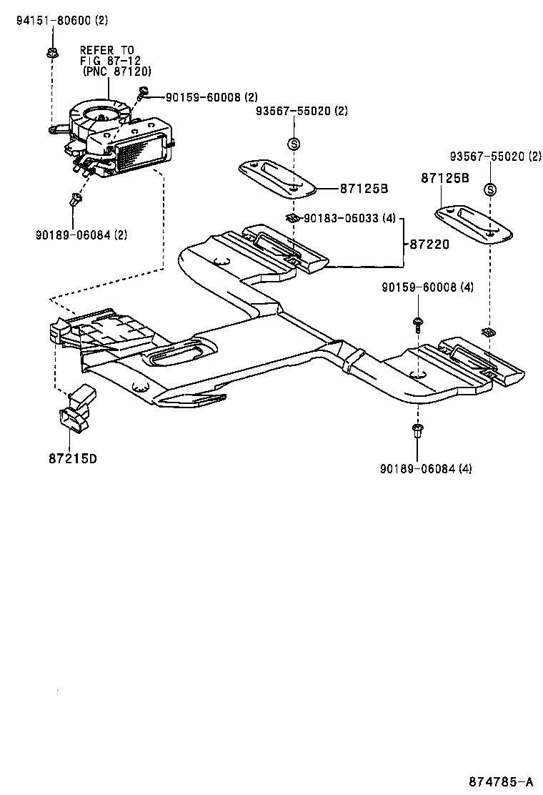 55880-44010 DUCT, HEATER TO REGISTER, NO.2 product image