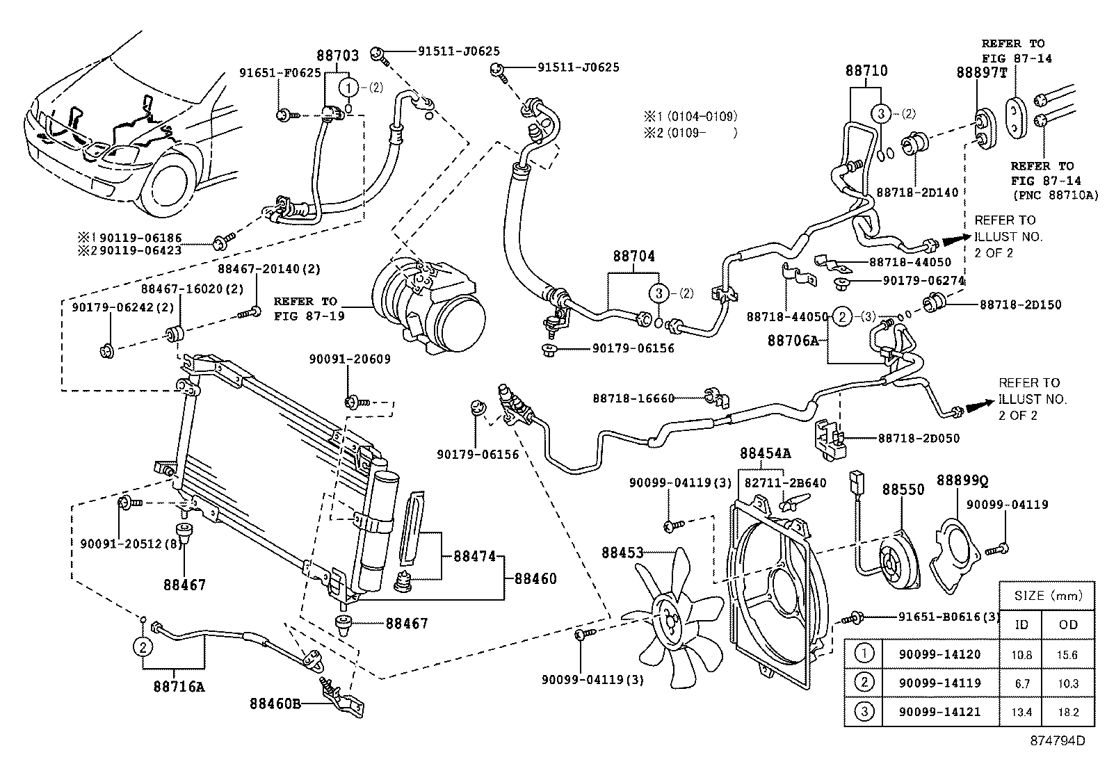 88710-44630 TUBE ASSY, AIR CONDITIONER product image