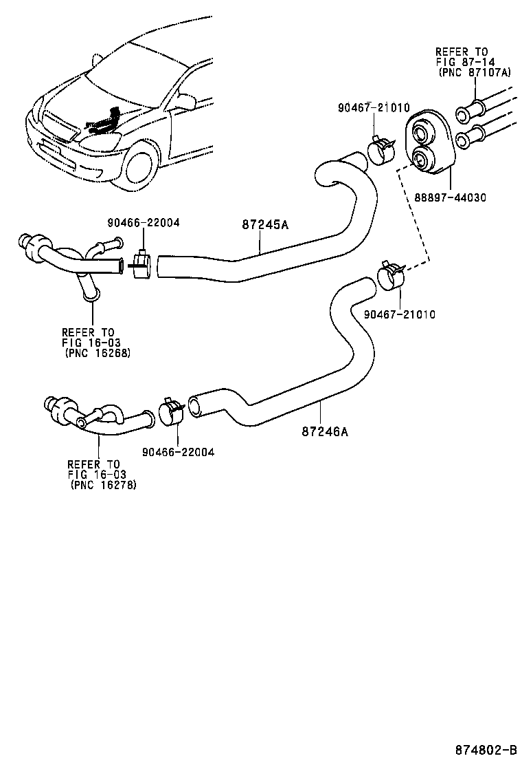 87248-20380 PIPE, HEATER WATER, L product image