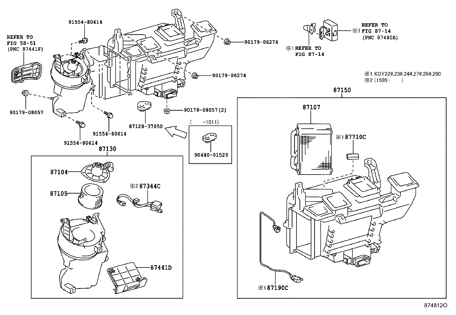 87150-37320 RADIATOR ASSY, HEATER product image
