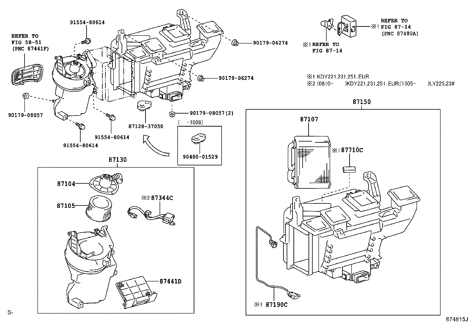 87107-37040 UNIT SUB-ASSY, HEATER RADIATOR product image