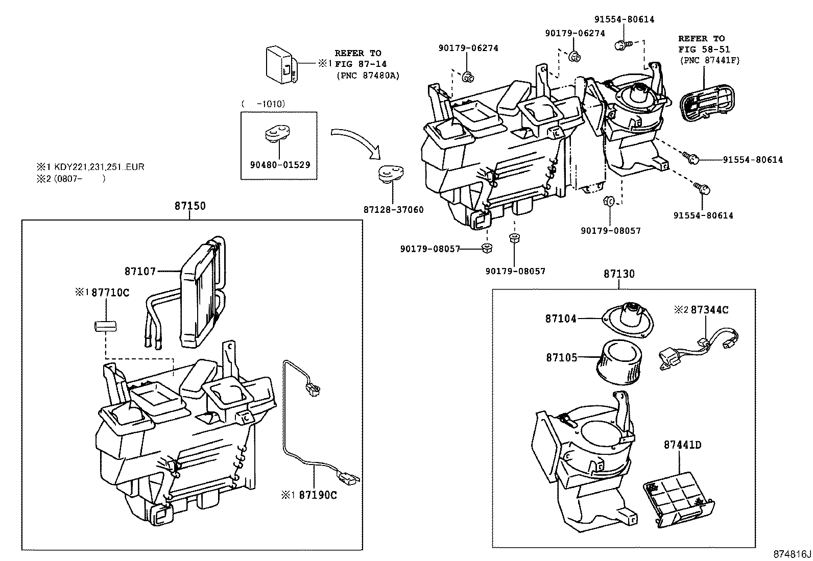 87107-37040 UNIT SUB-ASSY, HEATER RADIATOR product image
