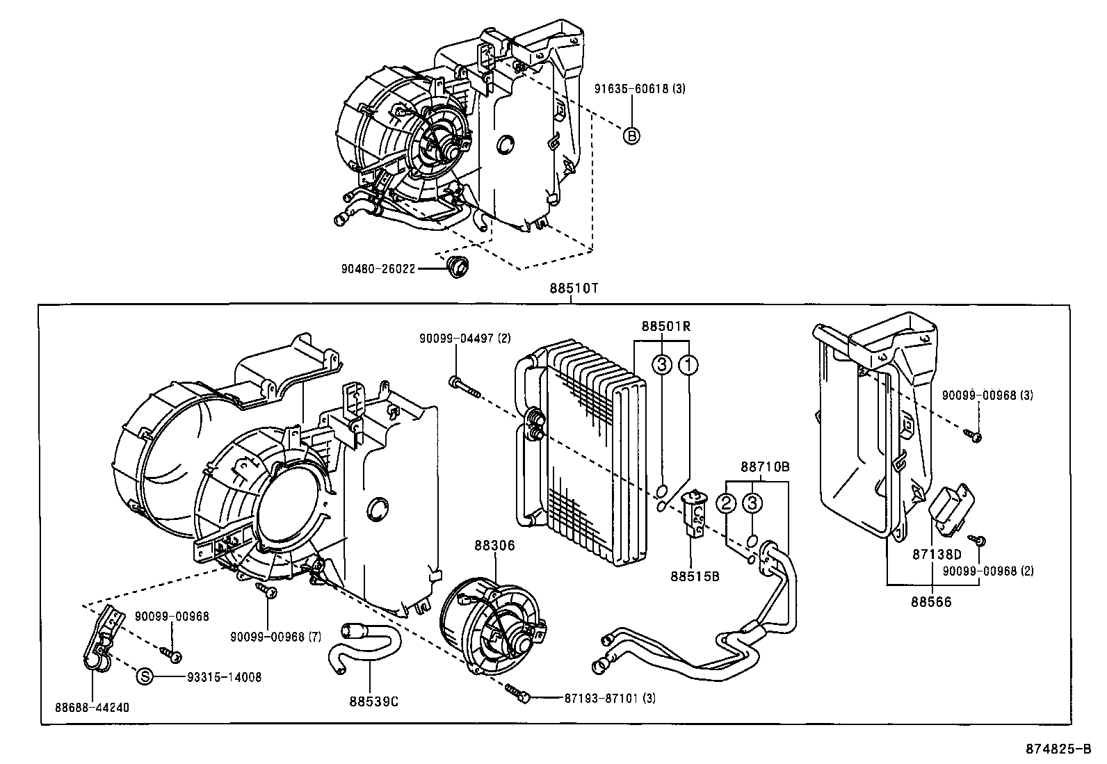 87103-44050 MOTOR SUB-ASSY, BLOWER W/FAN product image