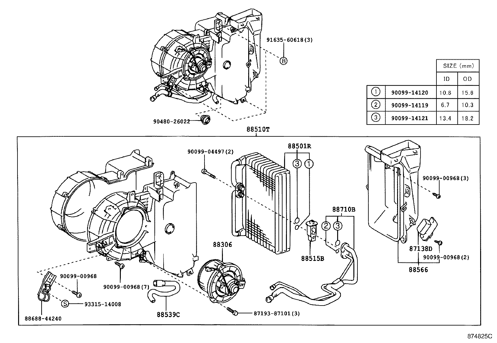 87107-44110 UNIT SUB-ASSY, HEATER RADIATOR product image