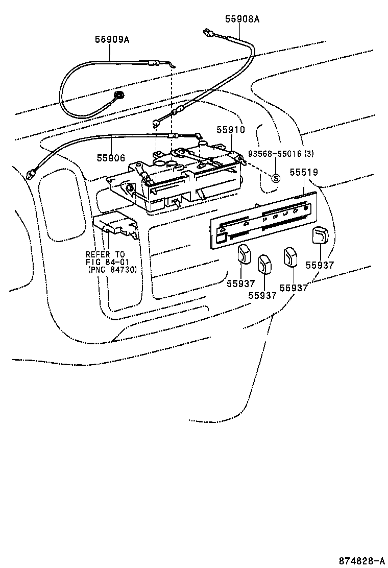 55844-37040 DUCT, HEATER TO REGISTER, NO.2 product image