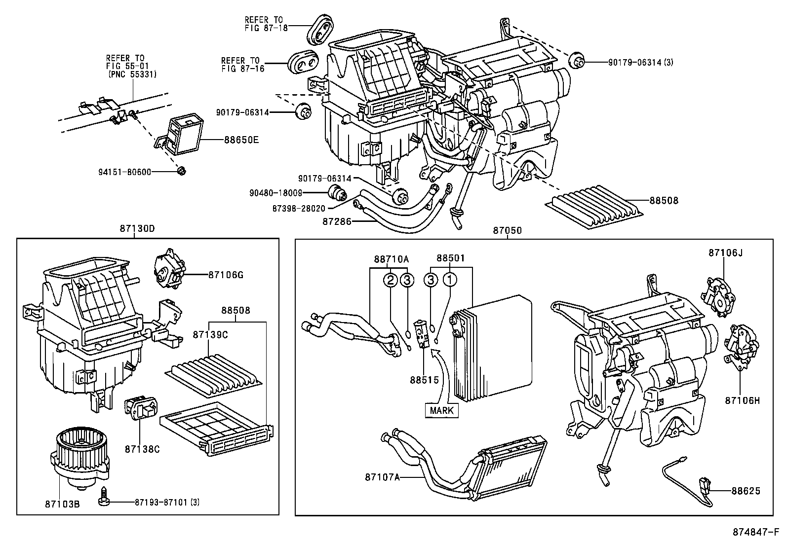 87103-44050 MOTOR SUB-ASSY, BLOWER W/FAN product image