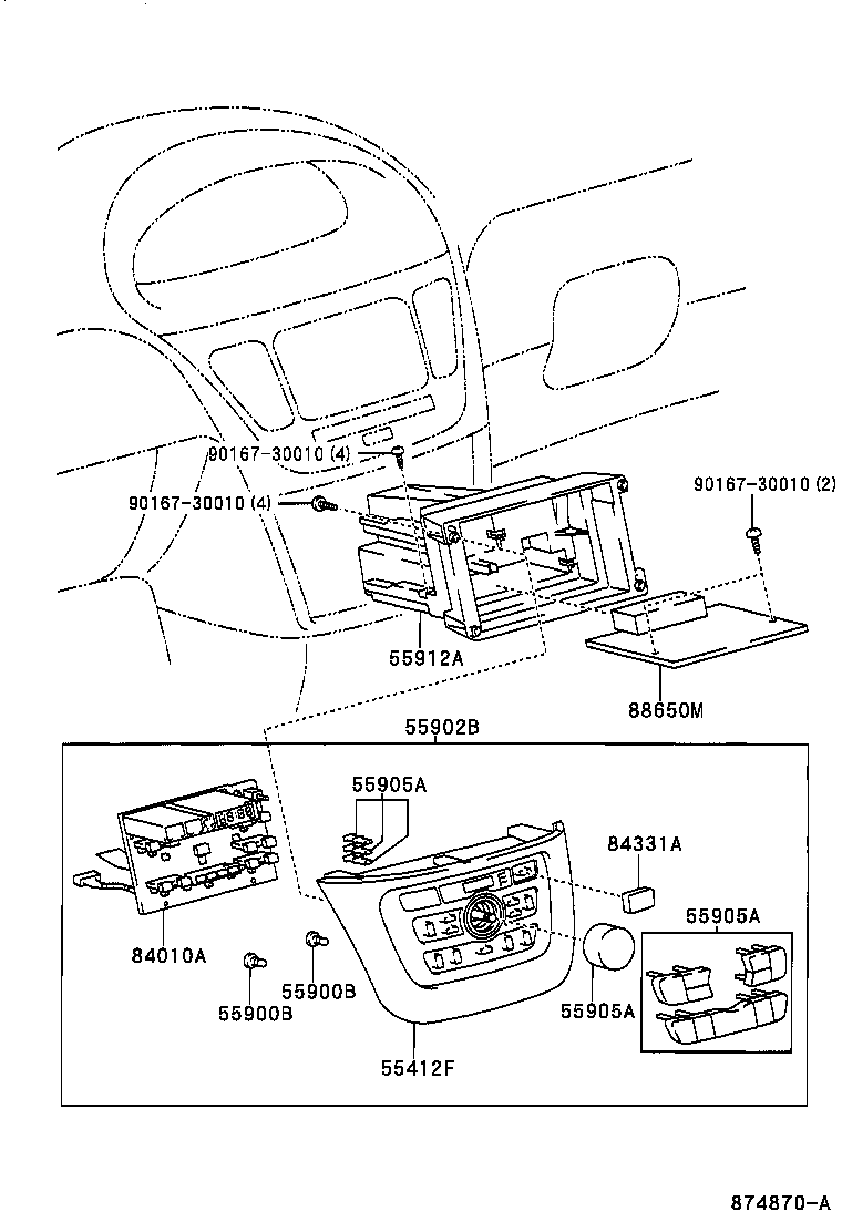 55844-44010 DUCT, HEATER TO REGISTER, NO.2 product image