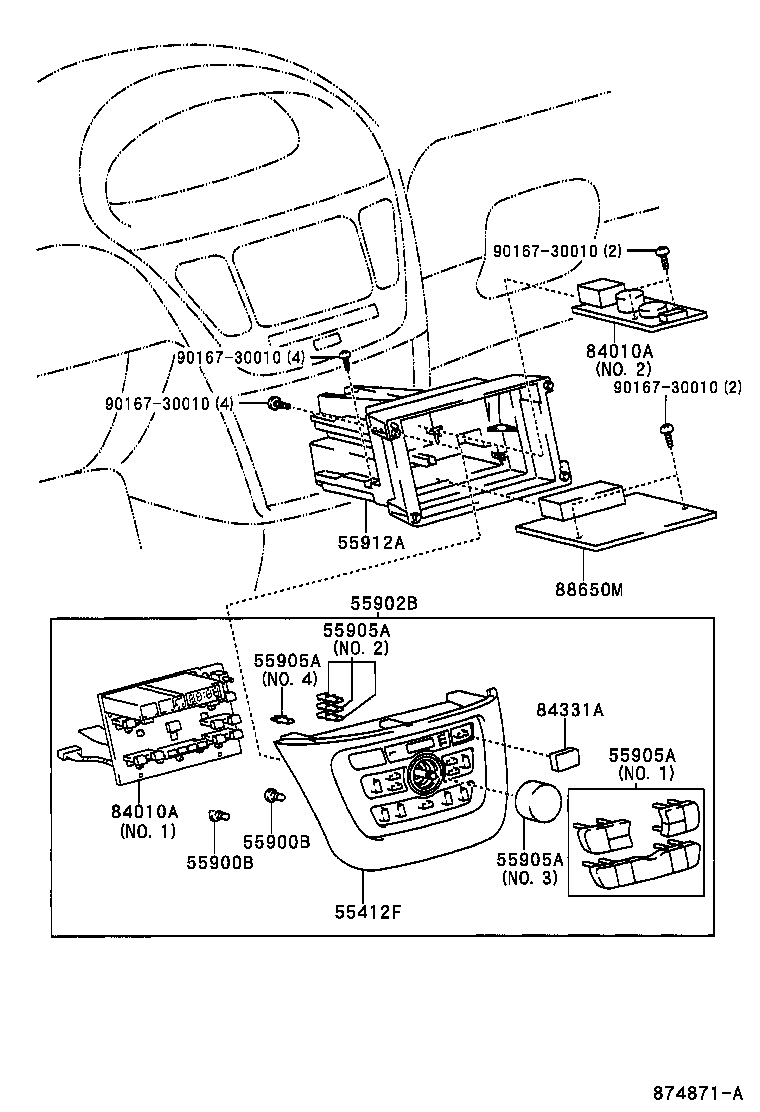55844-44010 DUCT, HEATER TO REGISTER, NO.2 product image