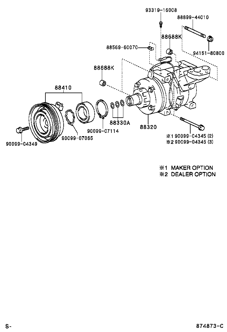 88320-44150 COMPRESSOR ASSY, COOLER product image