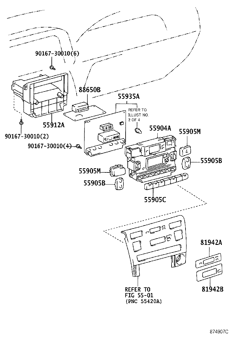55950-13040 NOZZLE ASSY, DEFROSTER product image