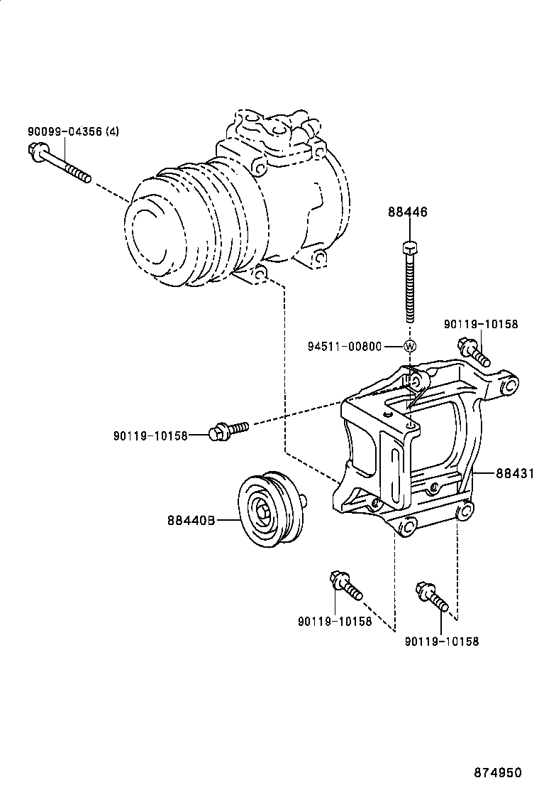 88412-1A080 ROTOR SUB-ASSY, MAGNET CLUTCH product image