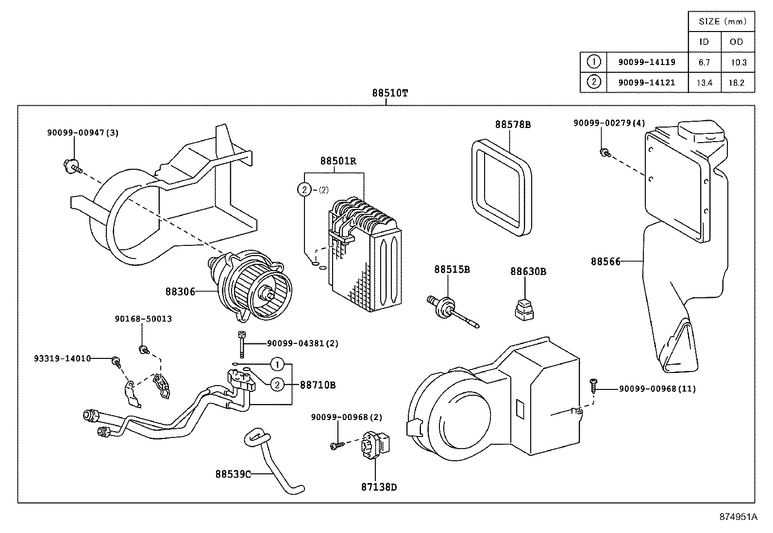 87237-44010-B3 COVER, HEATER PIPING product image