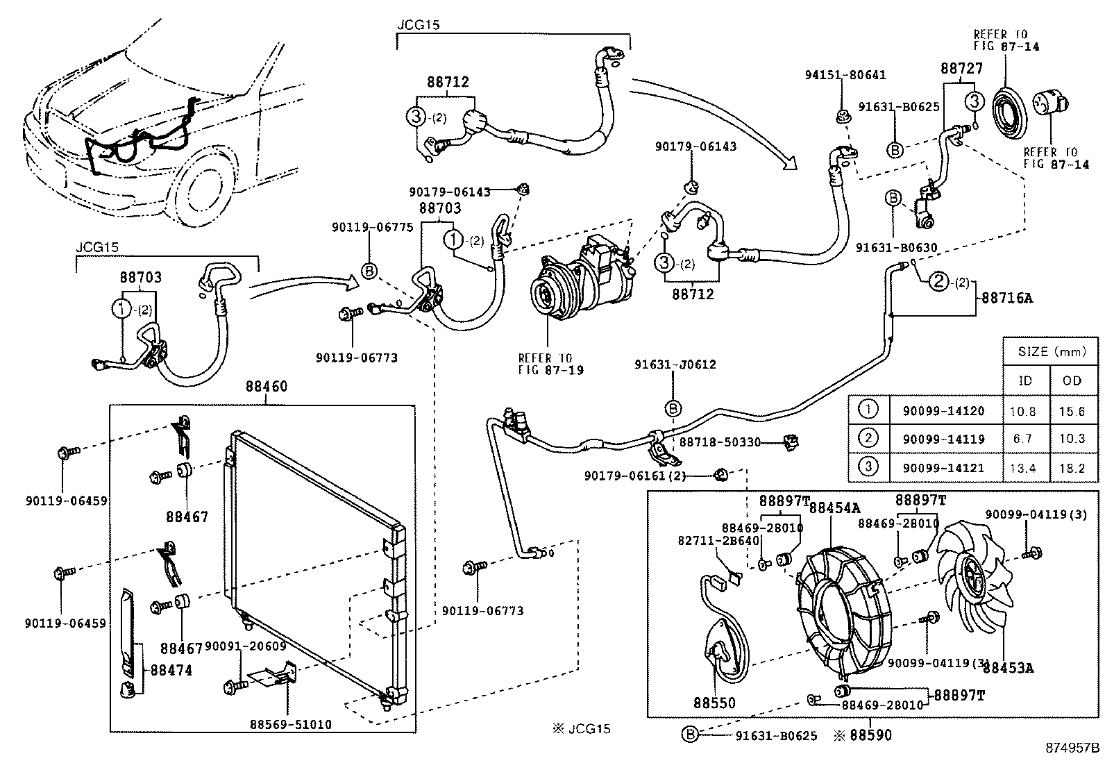 88703-51060 HOSE SUB-ASSY, DISCHARGE product image