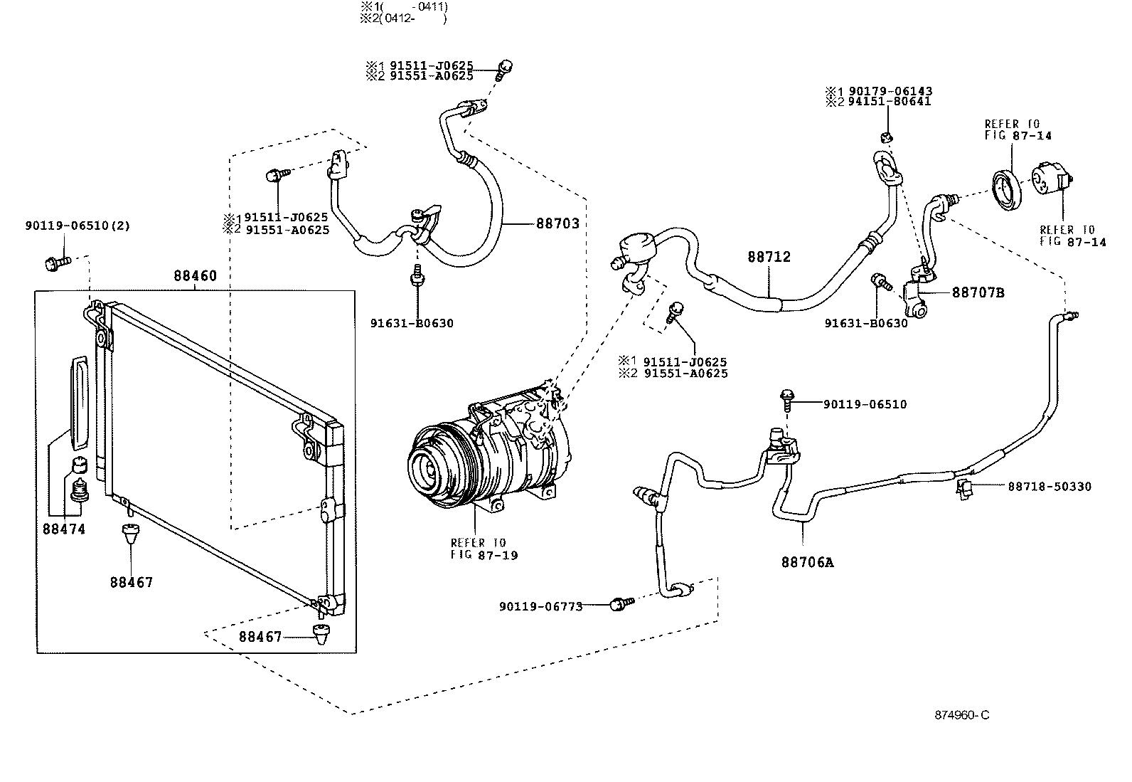 88460-53010 CONDENSER ASSY, COOLER product image