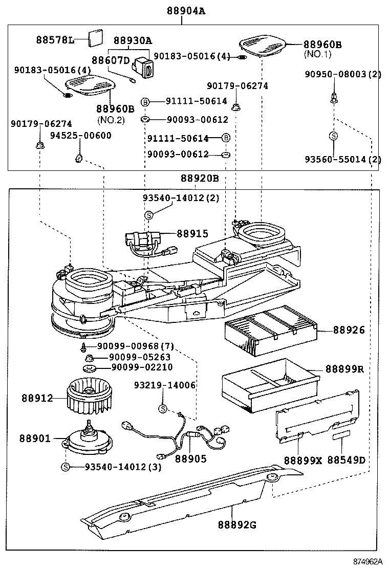 88920-51030 PURIFIER ASSY, AIR, NO.2 product image