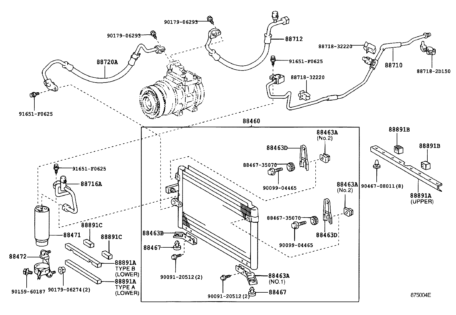 88467-35040 CUSHION, COOLER CONDENSER, NO.1 product image
