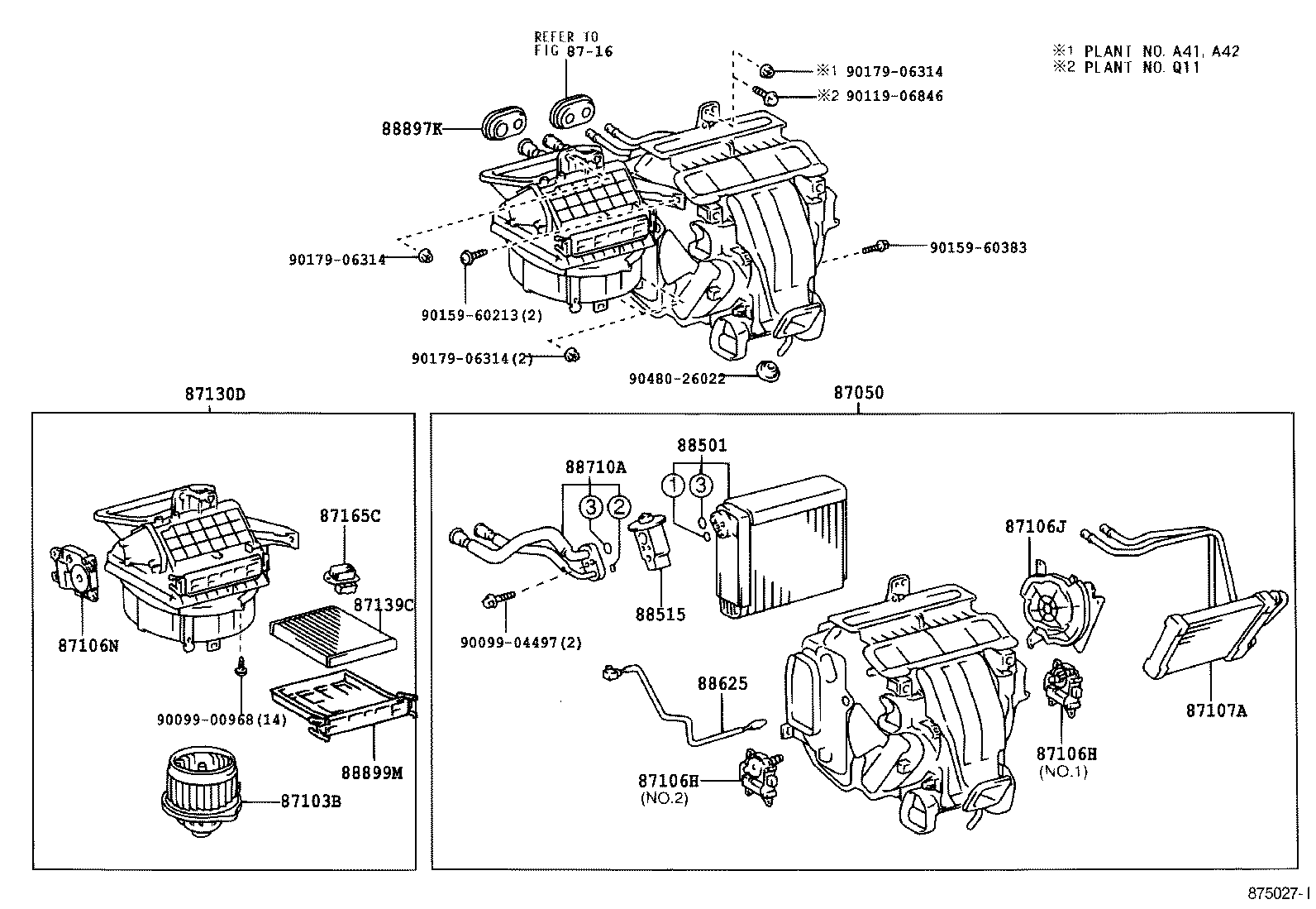 87107-33090 UNIT SUB-ASSY, HEATER RADIATOR product image