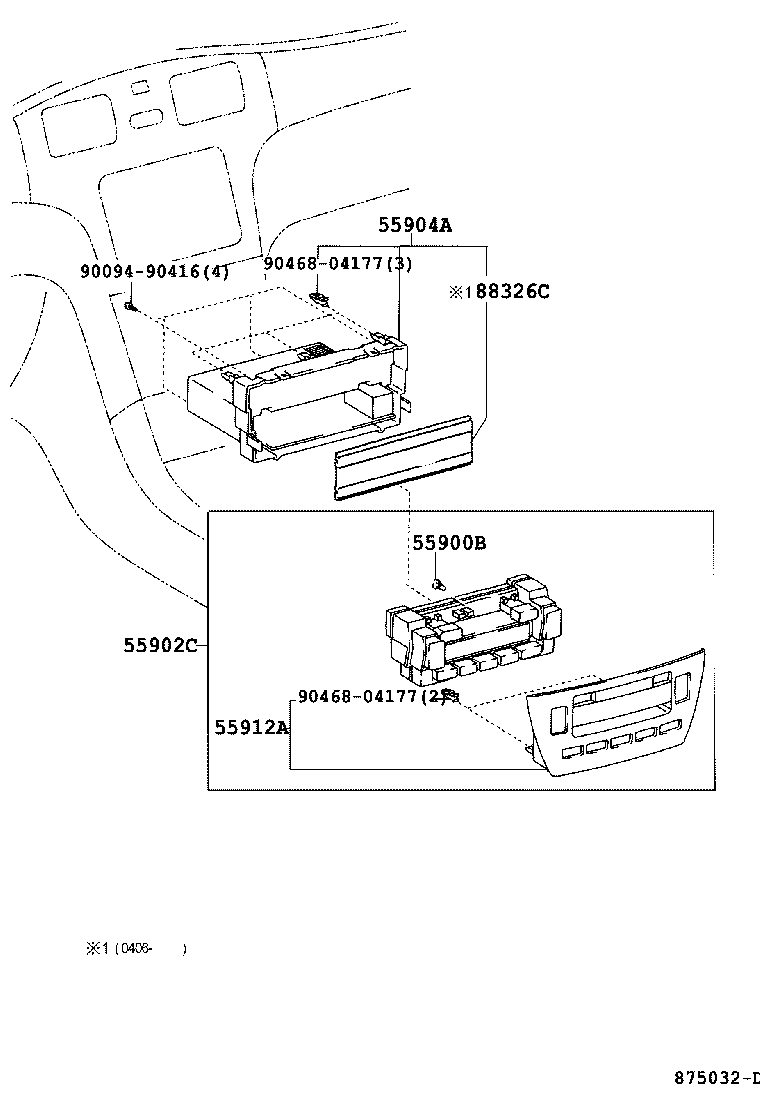 55844-33130 DUCT, HEATER TO REGISTER, NO.2 product image