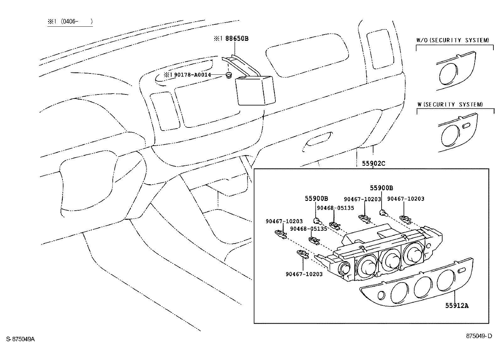 Toyota 55844-AA020 DUCT, HEATER TO REGISTER, NO.2