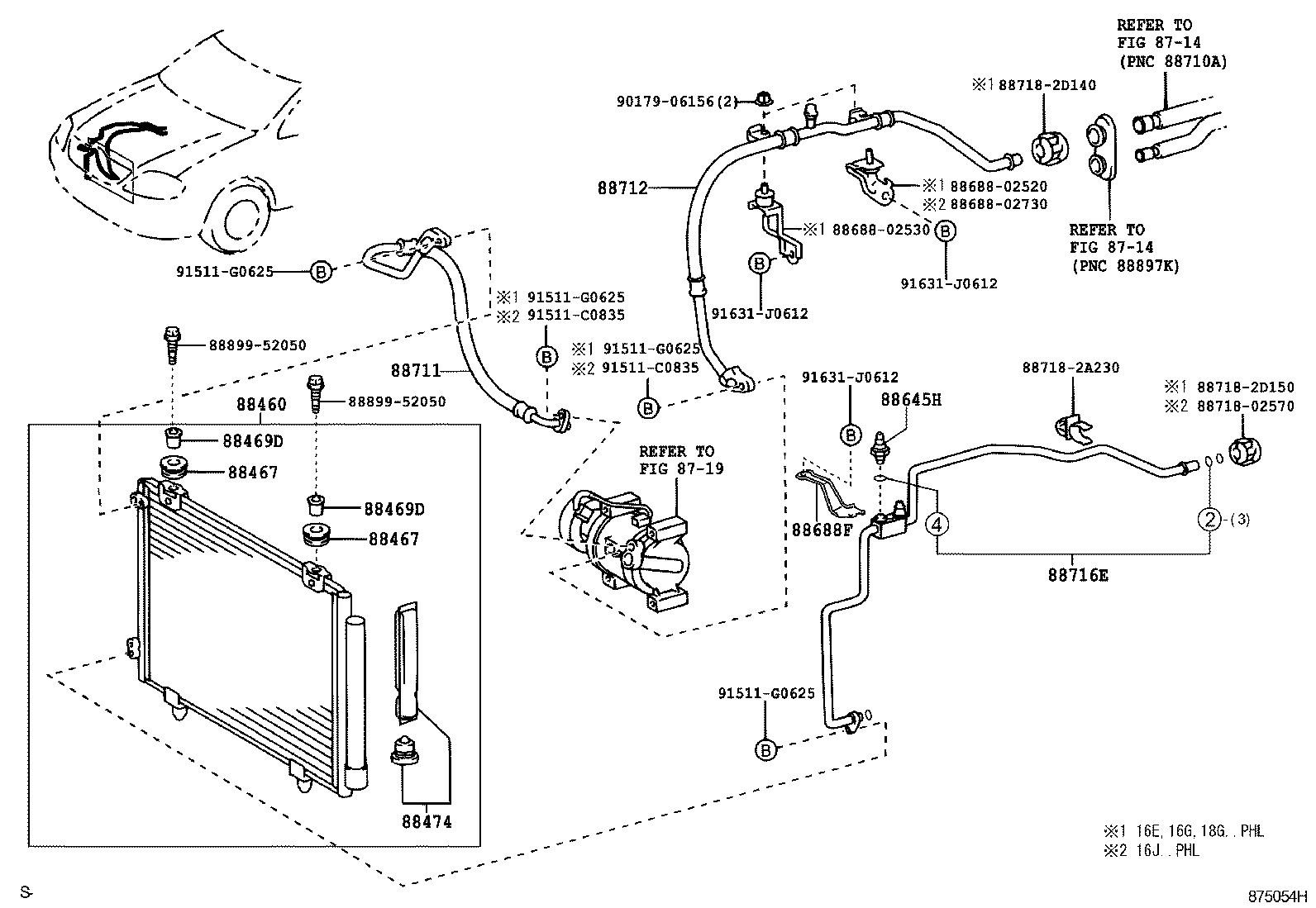 88450-02100 CONDENSER ASSY, W/RECEIVER product image